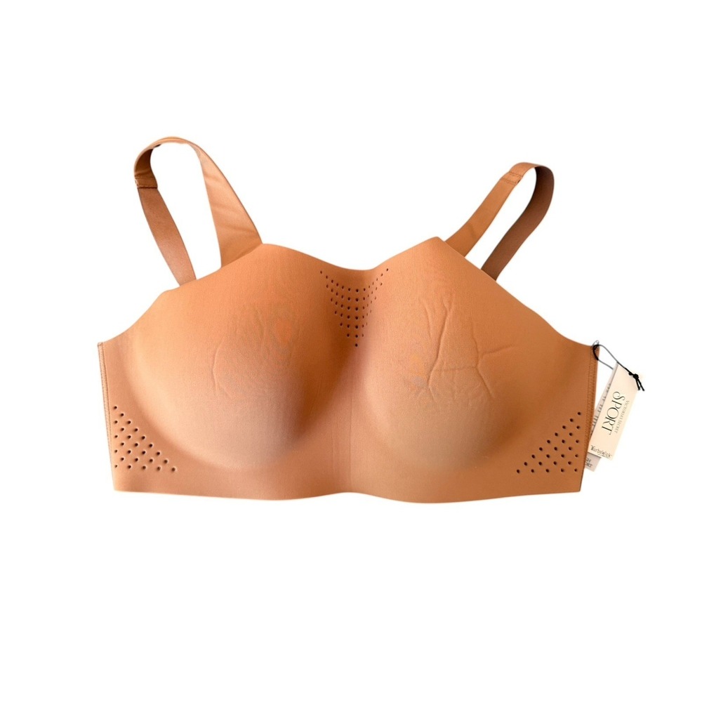 VICTORIA'S SECRET Featherweight Max Sports Bra Caramel NWT High Impact Wireless